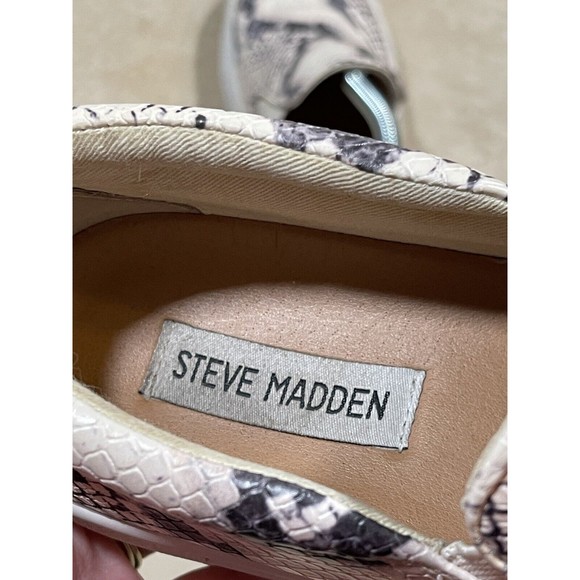 Steve Madden Snake Skin Print‎ Slip On Comfort Sneaker Shoe Size 7M - Picture 15 of 15